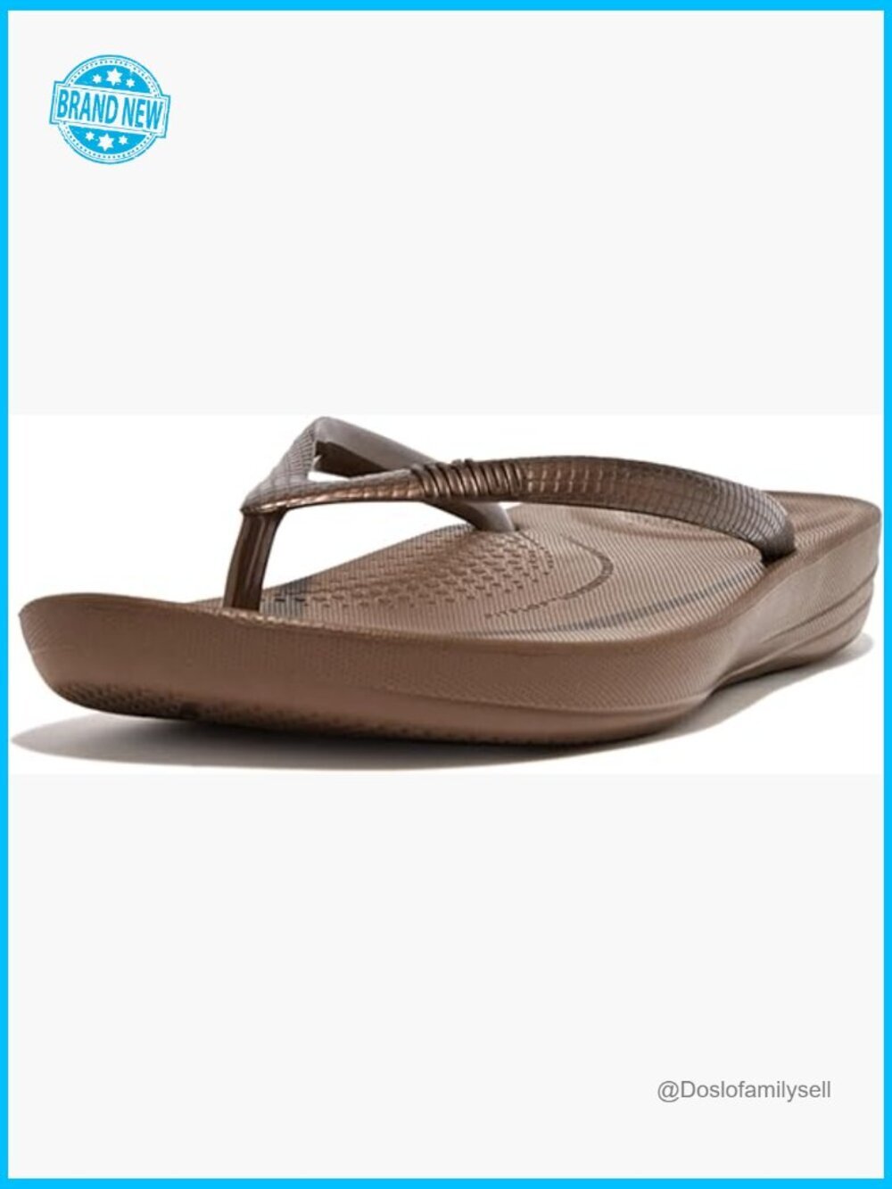 Rubber Flip-Flops with Contoured Footbed Arch Support Ergonomic Walking Sandals